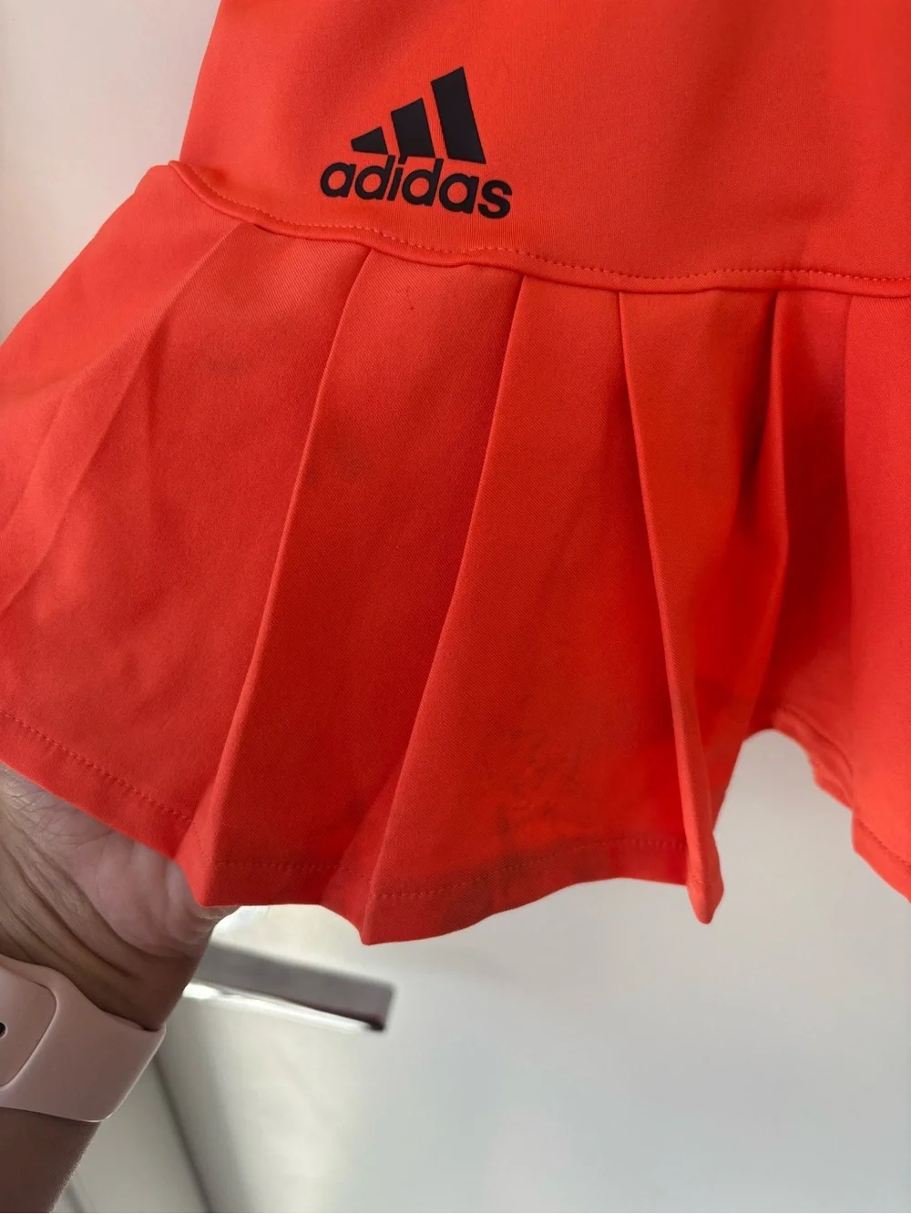 Adidas Black Tank & Bright Orange Tennis Skirt Set Size XS - Picture 13 of 15